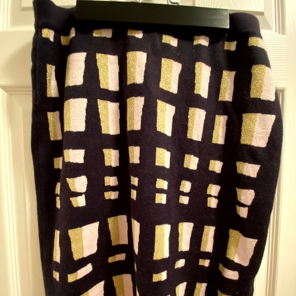 Ann Taylor Graphic Check Print Knitted Matching Set - Picture 4 of 6